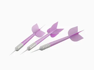 Dart 07 Low-poly 3D model