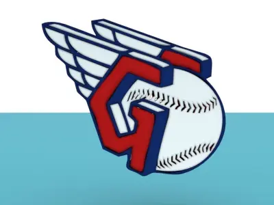 Cleveland Guardians New Team Logo 3D model