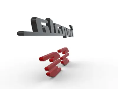  impala logo nameplate  3D print model