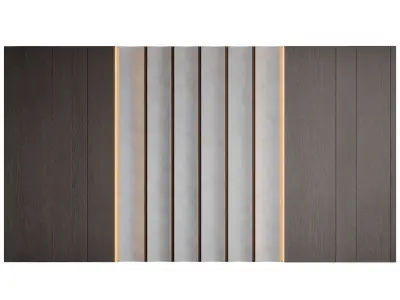 Wall Panel 01 Low-poly 3D model