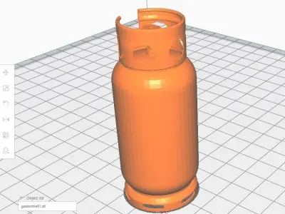 Gas Bottle M1 Low-poly 3D model