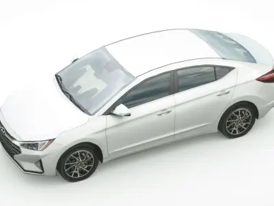 Huyndai Elantra 2019 Low-poly 3D model