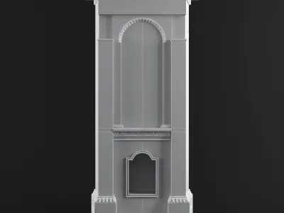 Majolica stove 3D model