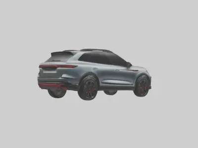 Limited Edition Sports SUV model Low-poly 3D model