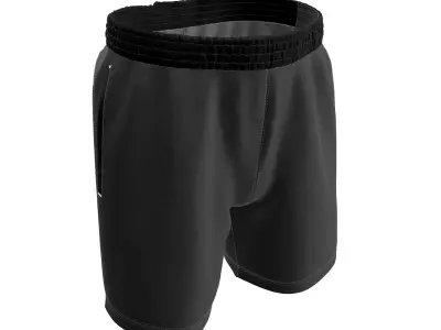 Men Shorts 3D model 3D model