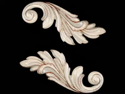 Classic carved 096 3D model