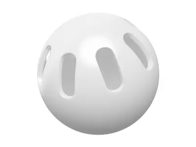 Wiffle Ball 3D model