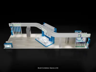 Booth Exhibition Stand  G7 3D Model Collection