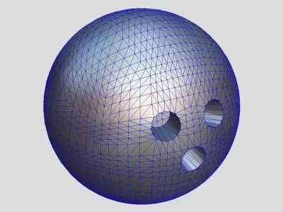 Bowling Ball Low-poly 3D model