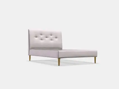IDANAS Upholstered bed frame 4 Low-poly 3D model