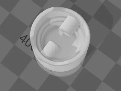 Piston Keyshain Low Clean up Free 3D print model