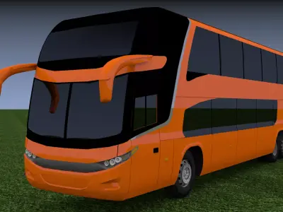 Bus Marcopolo Paradiso G7 1800 Low-poly 3D model