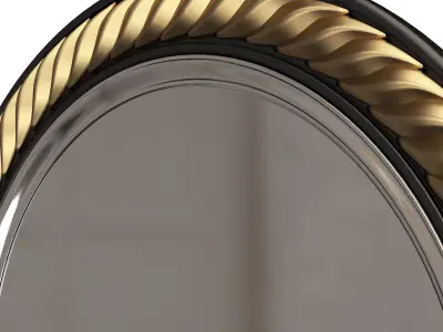 Carved Classic Mirror 010 Low-poly 3D model