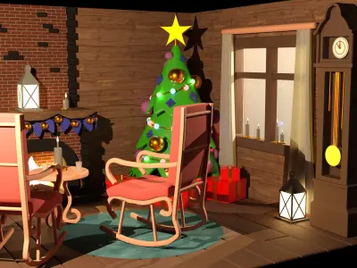 Christmas Room  3D model