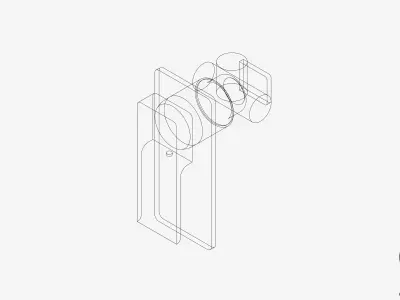 Wall Mixer Tap - Luxury - Glide Low-poly 3D model