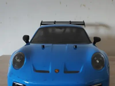 1-10 RC Porsche 911 992 GT3 RS Rear Wing TT02 Body Upgrade 3D print model