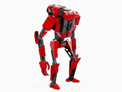 COMBAT DROID K-25 Rigged for Unreal Engine - Unity - MIXAMO  3D model