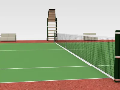 Tennis Court 3D model