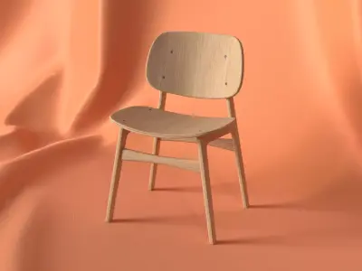 Realistic Chair 3D Model with 4K Texture and UV Unwrapping 3D model