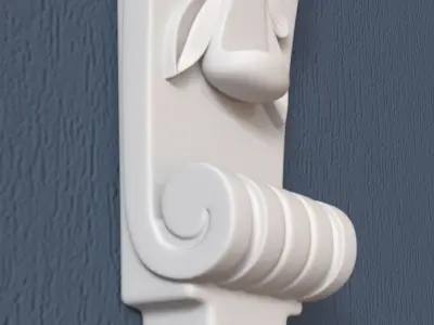 Decorative Corbel 3D model 7