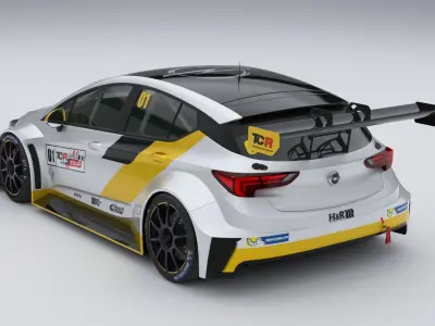 Opel Astra TCR 2016 3D model