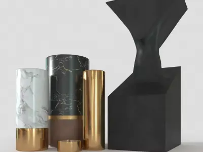 Luxury home decor accessories 3D model
