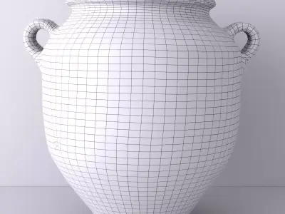 French Terracotta Pot A Confit 2 3D model