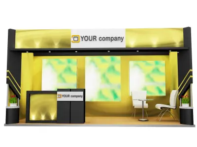 Booth Exhibition Stand a578b 3D model
