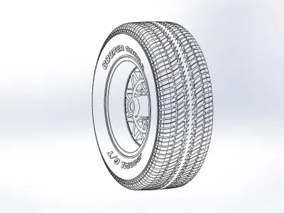 Wheel Appliance-Wheels Dia-Mag 14inch for scale model 3D print model