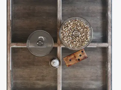 Flamant coffee table baden 90x90cm 3D model