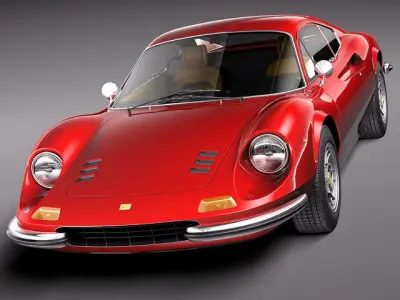 Ferrrai Dino 246 GT 1969 3D model