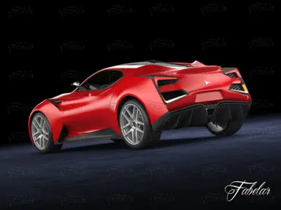 Icona Vulcano 3D model