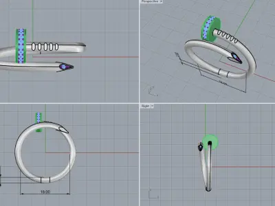 Nail Ring 40151 3D print model