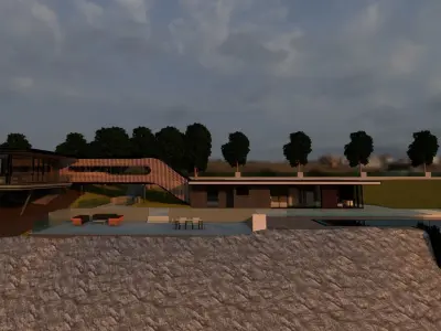 Vacation Modern House 3D model