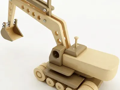 Toy Excavator 3D model