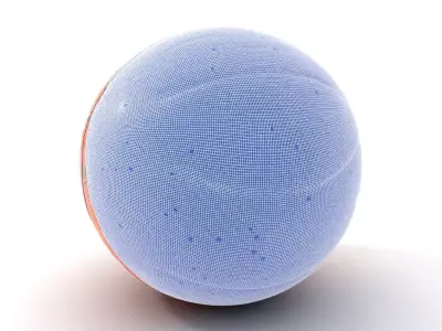 Classic Orange Basketball model pack Low-poly 3D model