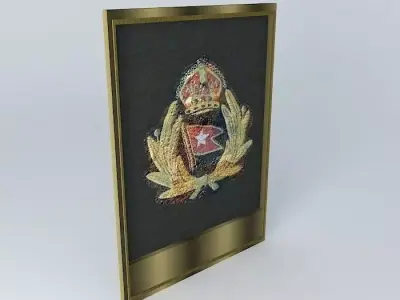 TITANIC Officer Cap Badge Relic Free 3D model