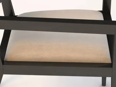  Domicile Upholstered Back Armchair 60009 3D model