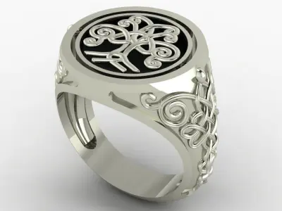 tree of life ring  3D print model