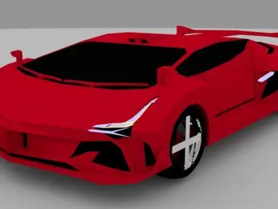 Zeko Supersport 21 car design Low-poly 3D model