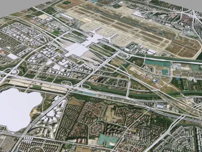 Shanghai Hongqiao International Airport 3D model