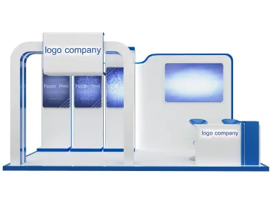 Booth Exhibition Stand a66 3D model
