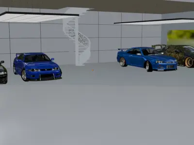 All Nissan Low-poly 3D model