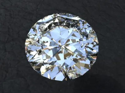 Diamond collection 3D emerald cut 3D model