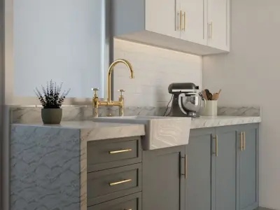 Classic kitchen cabinet 3D print model