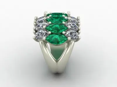 Wedding ring 3D print model