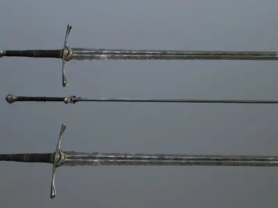   Ruin Set Low-poly 3D model