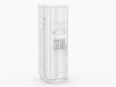 ABB Terra 124 CC EV Charger Station 3D model