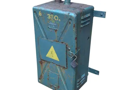 Electrical switch scan 8 Low-poly 3D model