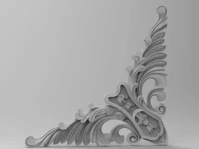 Classic decor 3D CNC print model 01 3D print model 02 3D model